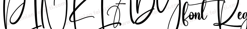 PINKLADYfont Regular字体转换